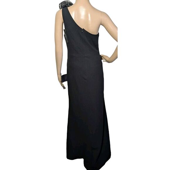 NEW Lulus Black One Shoulder Mermaid Maxi Dress Gown Size Small - Picture 3 of 10